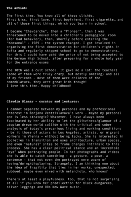 Borjana Ventzislavova.